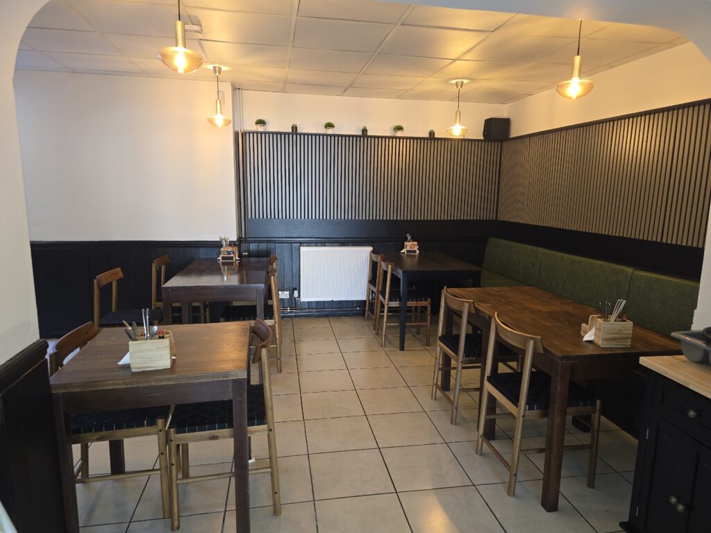 Rear dining room inside NIKITA BAR & Kitchen